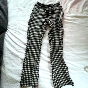 Urban Outfitters Gingham Pants Black and White Small